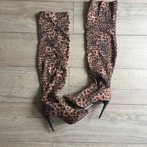 long leopard boots