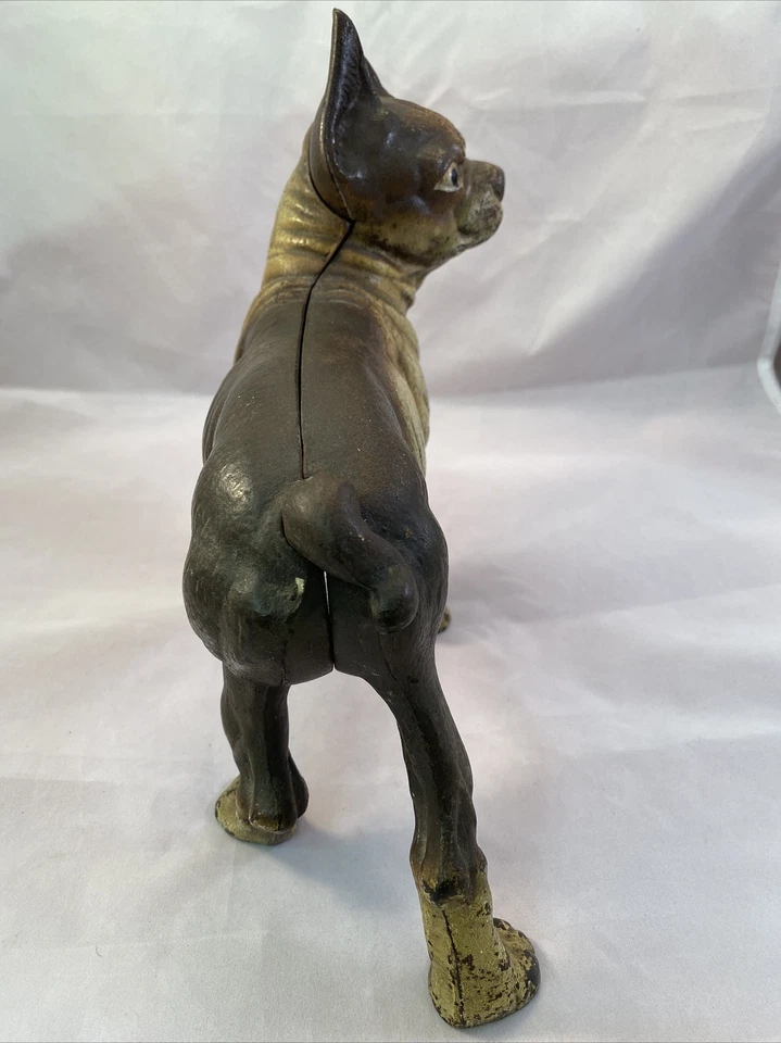 Boston Terrier Bulldog Antique Cast Iron Door Stop RARE ITEM - Image 2 of 4
