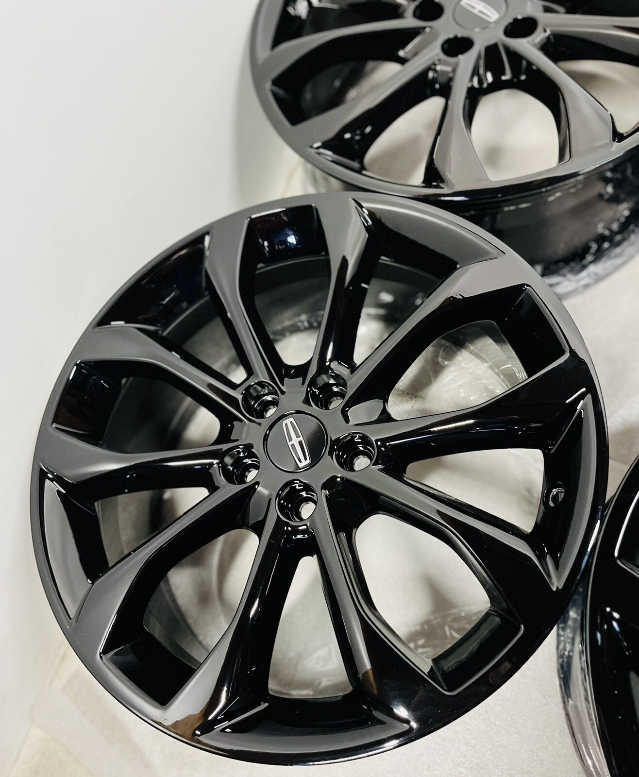 Lincoln MKC MKX MKZ Nautilus 18" X 8” OEM Factory Wheels Rims Set Black