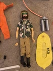 Vintage GI Joe Lot 1960s Hasbro Jeep Trailer Footlocker Figure Clothes Weapons