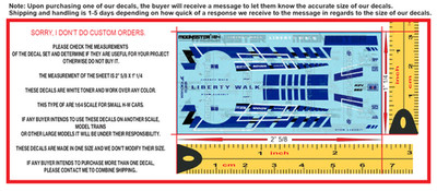 White Toner Water Slide Decal Nissan GT-R Tokyo Auto Salon FF-R For  H-W  1/64