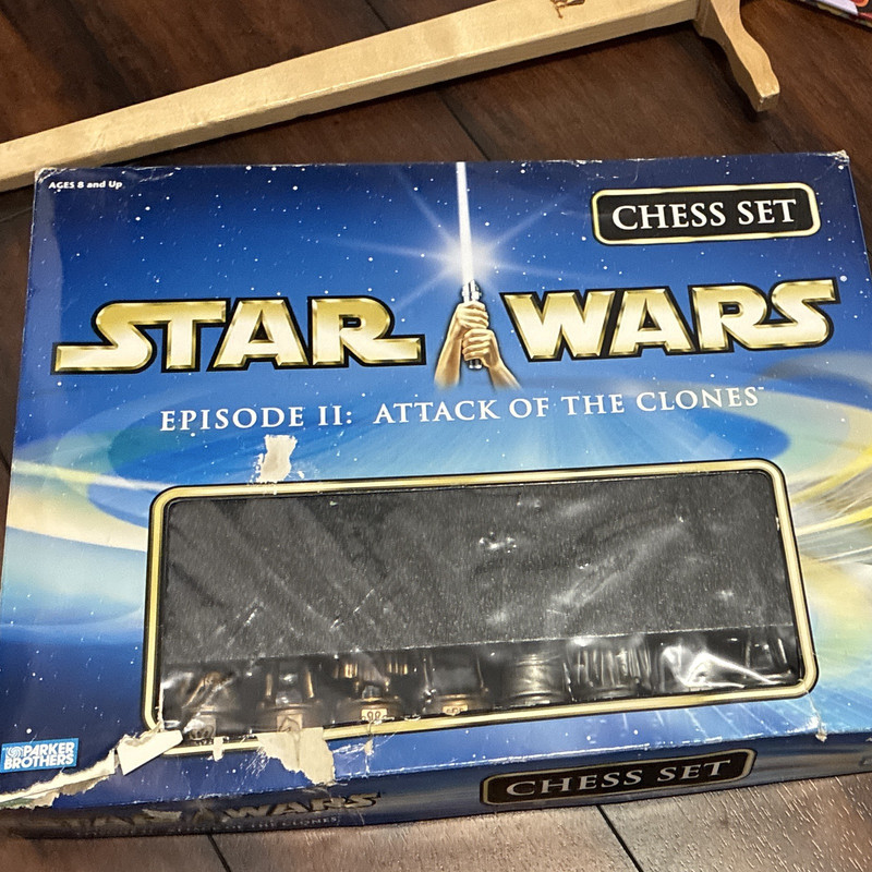 Star Wars Episode II Attack of the Clones Chess Set Plastic Black Age 8+