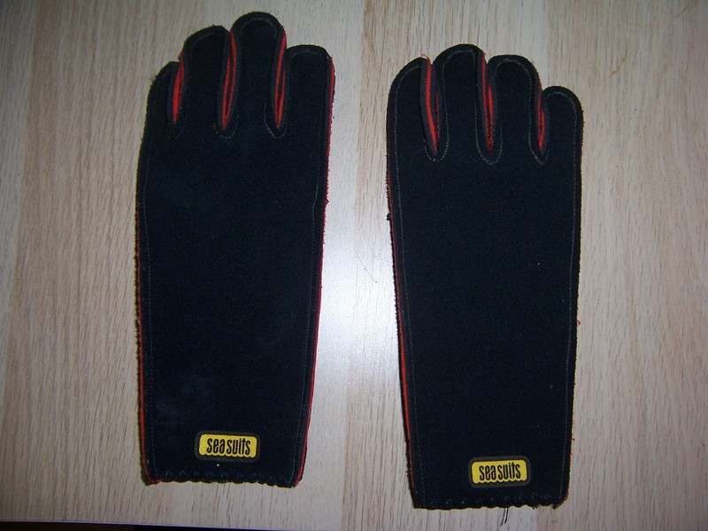 Sea Suits Black Ladies' Small Scuba Diving Gloves