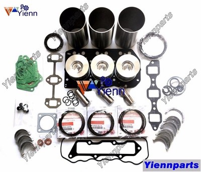 Overhaul Rebuild Piston Kit For Yanmar 3TNV82 3TNV82A Engine Repair Parts Set