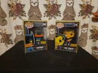 Funko Pop! Blacklight Batman & Blacklight The Joker BTAS #369 and 370 With Cases
