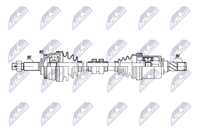 NTY Antriebswelle NPW-NS-197 Passend FüR Nissan