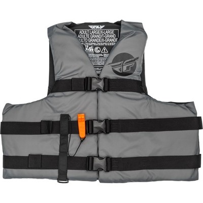 Fly Racing Nylon Flotation Life Vest - Grey/Black - XS 221-30411XS