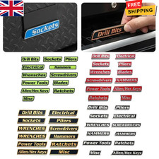 12Pack of Magnetic Toolbox Labels, 3D Printed Toolbox Drawer Tags Magnetic Tool