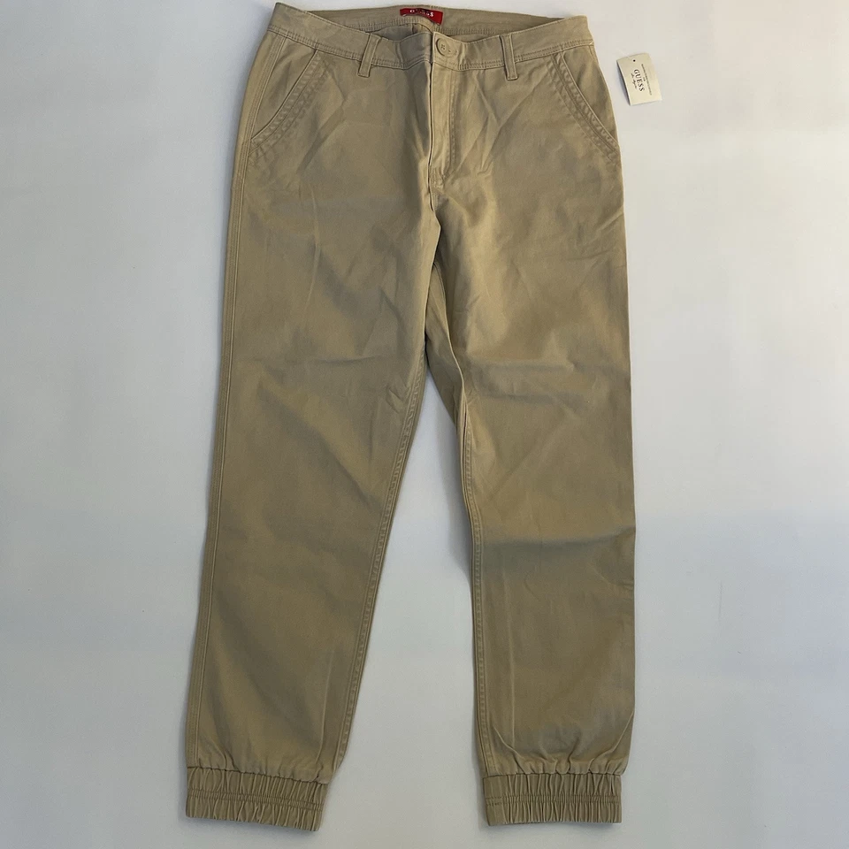 Guess Men’s Jogger Khaki Pants Slim Stretch Comfort Size M - Image 2 of 4
