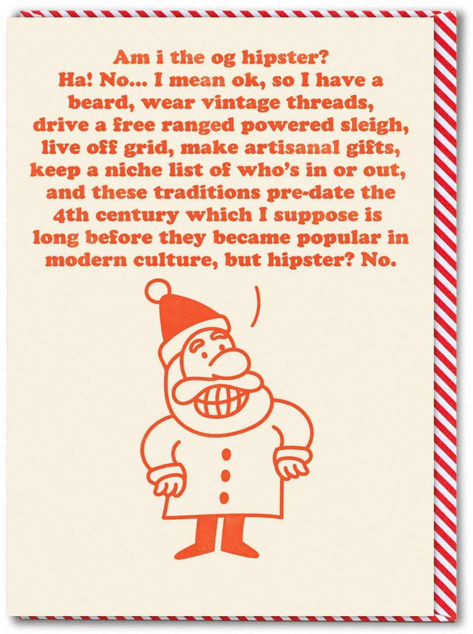 Funny Christmas Card Witty Amusing Festive Humour Seasonal Novelty Joke