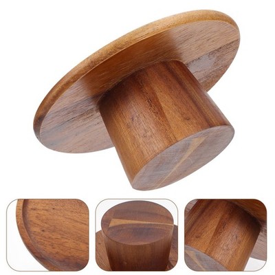 1Pc Practical Cake Display Stand Multi-function Wooden Dessert Stand Holder