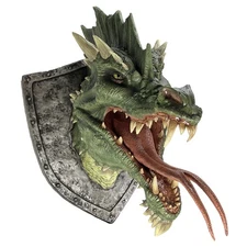 WizKids Dungeons And Dragons Highly Detailed Green Dragon Trophy Plaque