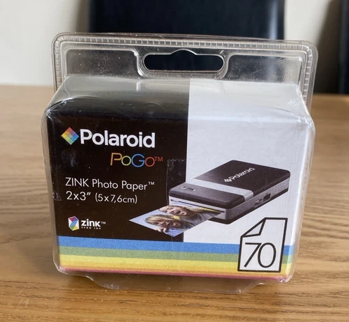 Polaroid PoGo Zink Photo Paper 70 Sheets 2x3” New Sealed Expired Old Stock
