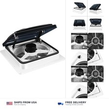 11" RV Roof Vent Fan 6-Speed-Reversible Smoked 11" 