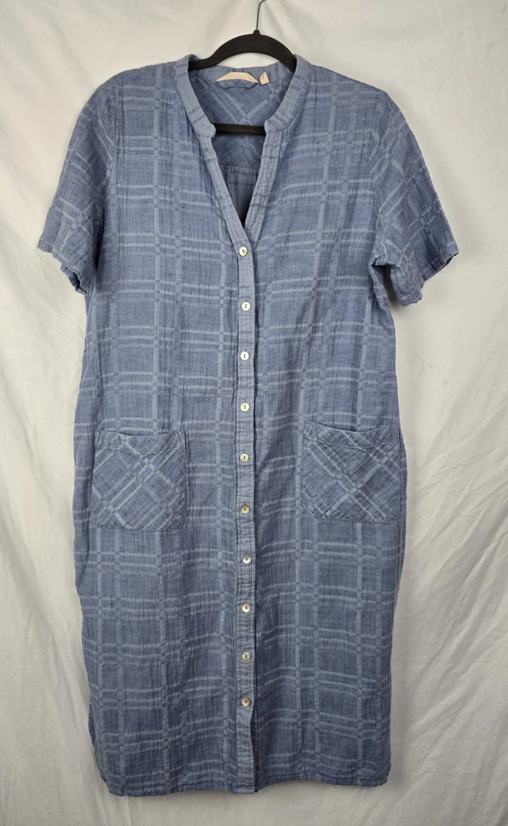 Linen Check Casual Dresses for Women for sale