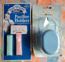BABY KING My Girl Pacifier Holder 2 ribbons  Pacifier Travel Case  NEW, Sealed