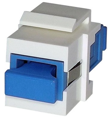 TUK - Singlemode Fibre Keystone Coupler SC-SC Simplex, White