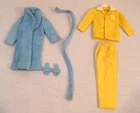 Vintage Ricky Doll Lights Out  #1501 60s Pajamas Robe Slippers Complete Barbie