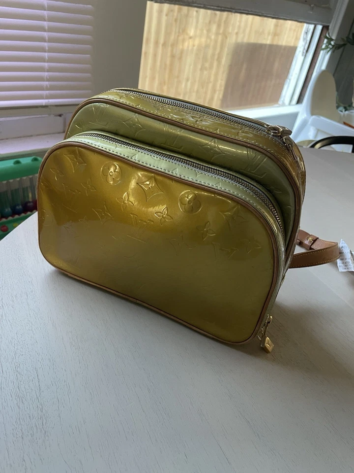 LOUIS VUITTON Monogram Vernis Marley Backpack Salmon Orange Pink Authentic As Is - Image 3 of 4