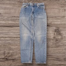 Vintage Levis 550 Relaxed Fit Tapered Leg Light Wash Jeans 30x30 Made in USA
