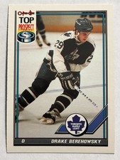 1991-92 O-Pee-Chee #70 Drake Berehowsky Toronto Maple Leafs