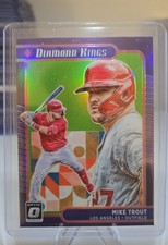 2021 Panini Donruss Optic - Diamond Kings Mike Trout #14 Lime Green Prizm