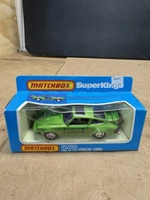 Matchbox Super Kings No. K-70 PORSCHE TURBO Green Model Die Cast Car Boxed