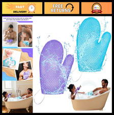 2 Pcs Honeycomb Exfoliating Gloves - Bath Mitt Body Spa Scrubber, Quick Drying L