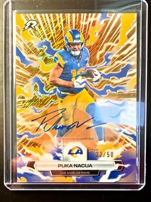 2025 Topps Resurgence Puka Nacua Autograph/50 #58 - LOS ANGELES RAMS