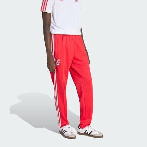 NEW Men's S SMALL Adidas Originals RUBY RED Liverpool FC Track Pants New JZ0139 image 4