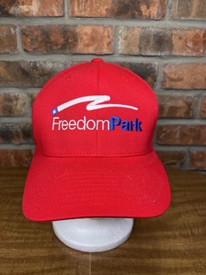 Freedom Park Texas Red White Blue Embroidered Flag Star Logo Small/Med Flex Hat