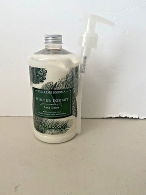 New Williams Sonoma Winter Forest Hand Lotion Essential Oils Pump 16oz