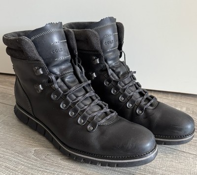 Cole Haan Herren ZeroGrand Wanderstiefel Schwarz Leder