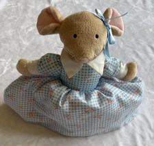 Plush Winter Summer City Country Dress Reversible Mouse Plush Toy Flip Over