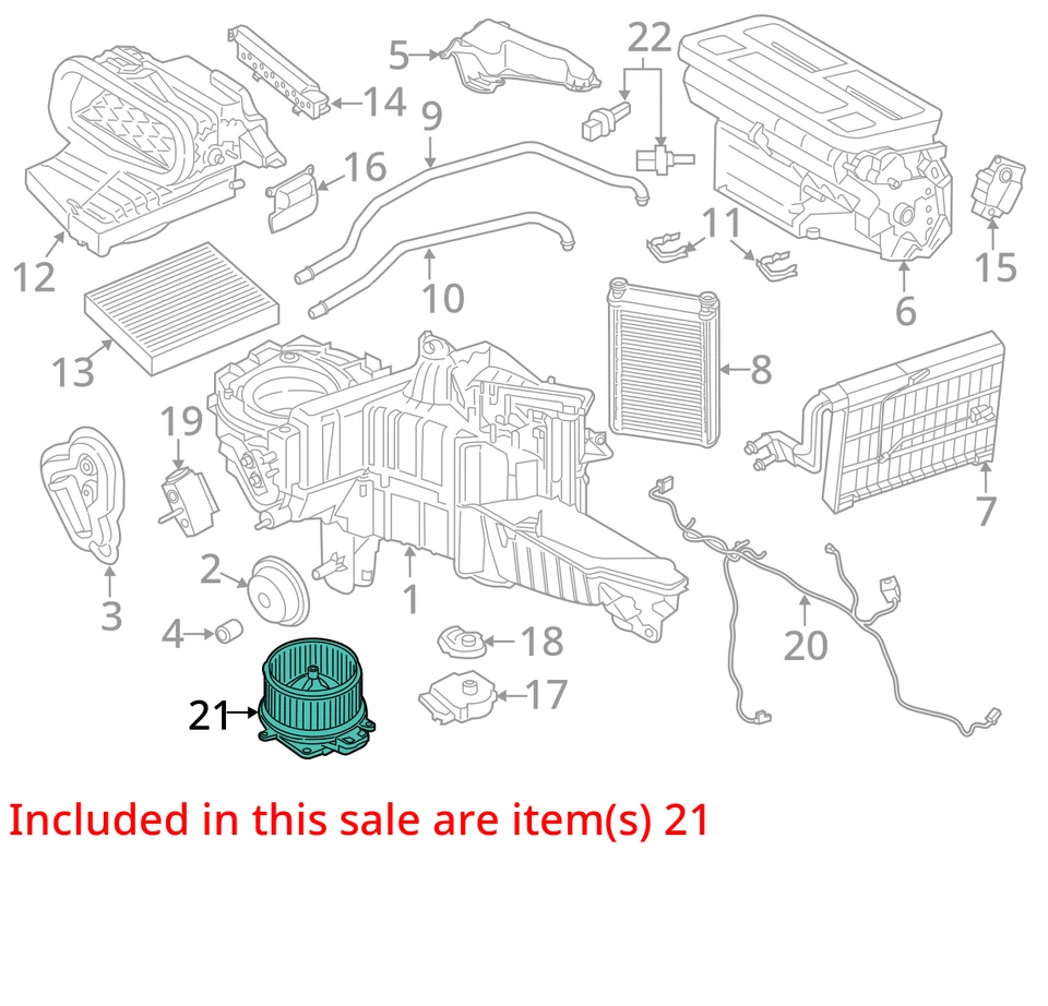 Ford F250 Super Duty 2019 calefacción ventilador de aire acondicionado motor OEM 117 k millas - LKQ410734851 Foto 4 de 4