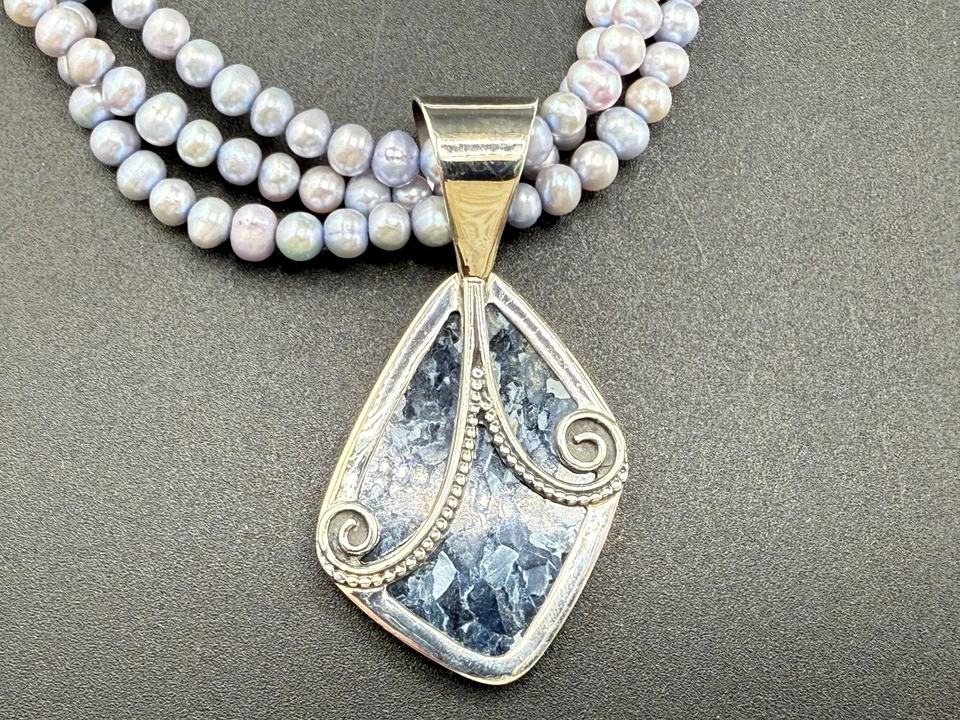 Colar Jay King pérolas austríacas pietersita DTR 19” - Imagem 3 de 4