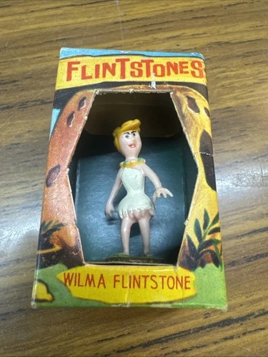 VTG 1961 Marx TV Tinykins The Flintstones Betty Rubble Figure very rare