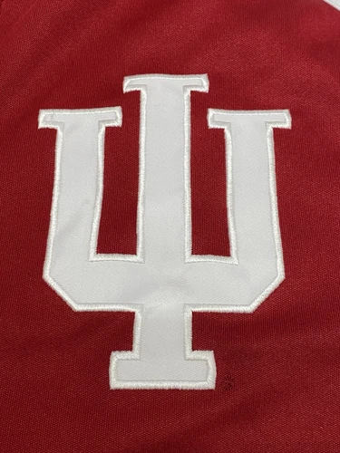 ADIDAS FULL ZIP-UP IU INDIANA HOOSIERS RED/WHITE POLYESTER JACKET WOMEN'S SMALL - Picture 3 of 14