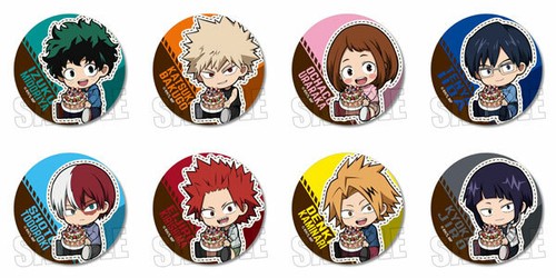 Takara Tomy Trading Tin Badge My Hero Academia Gyugyutto Ending Ver 8pack Box Ebay