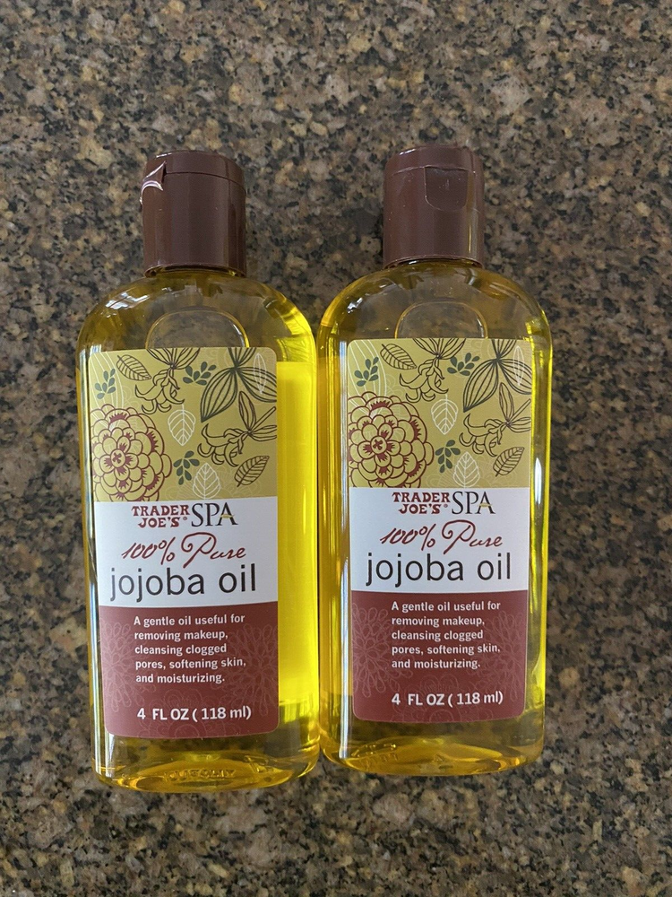 New Trader Joe's Spa 100% Pure Natural Jojoba Oil 4oz X 2 Bottles
