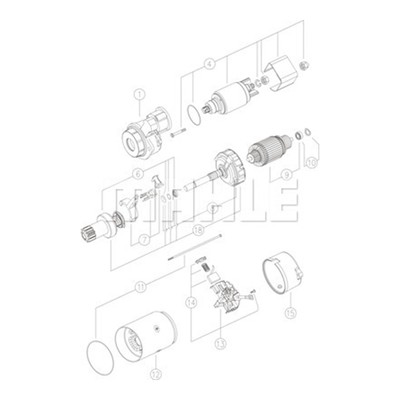 MAHLE Starter Motor MS 292 Genuine Top German Quality