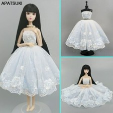 White Ballet Dress For 11.5" Doll Outfits 1/6 Dolls Accessories Clothes Kids Toy
