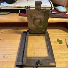 Antique Contact Photo Printer Wood & Brass Philadelphia PA Frank J. Curry Glass