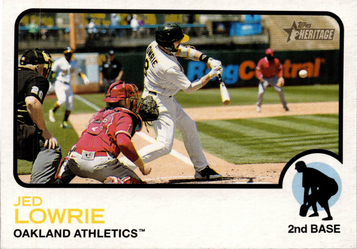 3 CARD LOT - 2022 Topps Heritage - Jed Lowrie #8