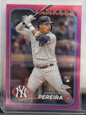 2024 Topps Chrome - Everson Pereira #238 Pink Refractor (RC) NY  Yankees Rookie