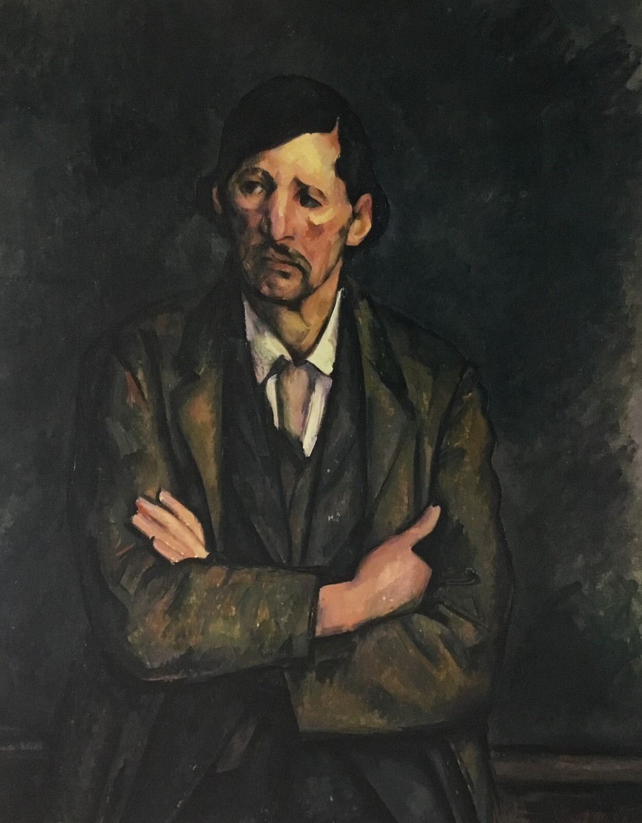 Paul Cezanne A Man with Crossed Arms Custom Framed Print | eBay
