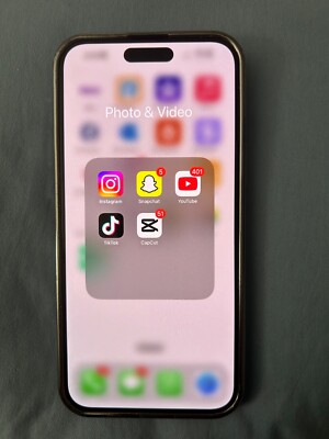 Apple iPhone 15 Pro Max - 256 GB - Black (Verizon) TIK TOK and CAP CUT