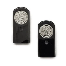 2 X S&W models 1006, 1026DL, 1066 Magazine Metal Floor-plate Black Silver