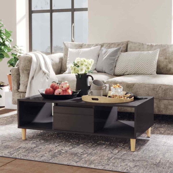 Beistelltisch Couchtisch Kaffeetisch Wohnzimmertisch Mit Stauraum Spanplatte Neu-image