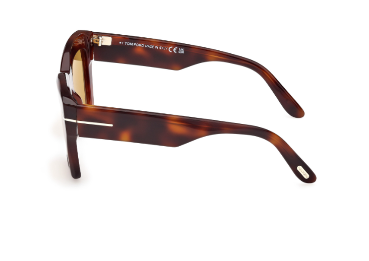 Tom Ford Luna FT1191 53E Blonde Havana/Brown Square Women